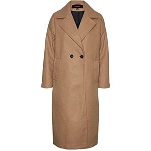VERO MODA VMSPENCER Long Coat NOOS Damesmantel, Tijgeroog/detail: melange, XL