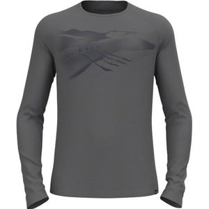 Odlo Ascent 365 Merino 200 shirt met lange mouwen met sporenmotief S