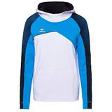ERIMA Heren Sweatshirt Premium One 2.0 capuchonsweatshirt, wit/curacao/zwart, XXL, 1071812