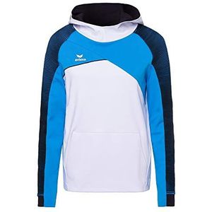 ERIMA Heren Sweatshirt Premium One 2.0 capuchonsweatshirt, wit/curacao/zwart, XXL, 1071812