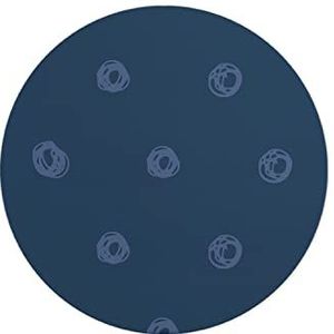 Questo Casa, Ronde digitaal bedrukte muismat, antislip onderkant, voor kantoor en thuis, diameter: 22 cm