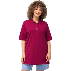 Ulla Popken Dames Shirt Tight, Magnolia rood, 58 Grote maten