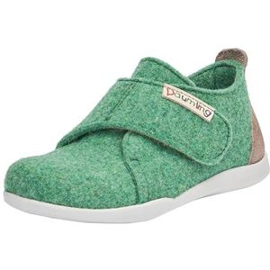 Däumling Fredi pantoffels voor jongens, uniseks, monotweed basilico, 19 EU, monotweed basilico