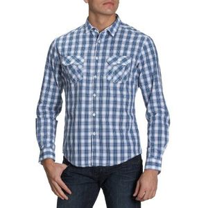 ESPRIT Shirt, Carbonized Check, lange mouwen K30938 heren overhemden/vrije tijd