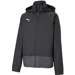 PUMA Jungen, teamGOAL 23 Training Rain Jack Regenjacke, Black-Asphalt, 176