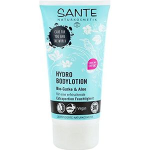 SANTE Naturkosmetik Hydro Bodylotion, stimuleert en verfrist, beschermt tegen uitdroging, veganistisch, biologische extracten, 2 x 150 ml, dubbelpak