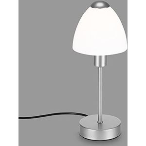 Briloner Lampen - tafellamp, tafellamp incl. kabelschakelaar, 1x E14, max. 25 Watt, zilverkleurig/wit, 100x320mm (DxH)