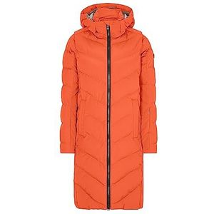 Ziener TELSE Wintermantel voor dames, warm, ademend, waterdicht, knielang, oranje (burnt orange), maat 38