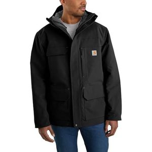 Carhartt Heren Super Dux Relaxed Fit Geïsoleerde Traditionele Bonded Chore Coat, zwart, M