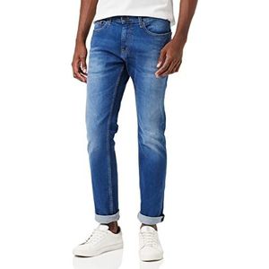 Tommy Jeans Scanton Slim Wmbs Jeans voor heren, Wilson Mid Blauw Stretch, 27W / 34L
