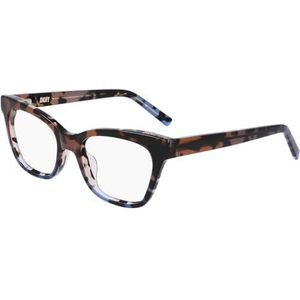 DKNY bril voor dames, mokka/blauwe taart kleurverloop, 51/18/140