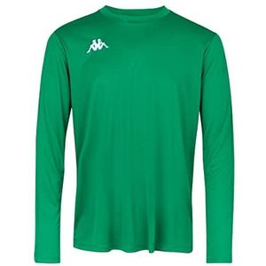 Kappa Rovigo LS shirt voor heren, groen/wit, 2XL