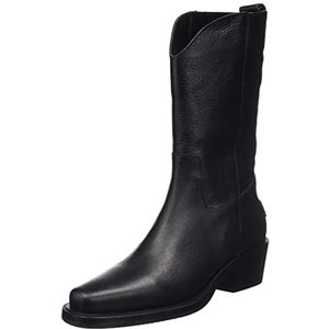 Shabbies Amsterdam Dames SHS1157 Shiny Grain Leather Western Boot, 1000, 38 EU