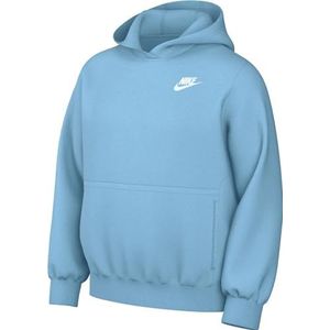 Nike Unisex Kids Top Nike Sportswear Club Fleece, Aquarius blauw/wit, FD3001-407, L+