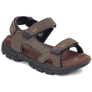 Skechers Heren Garver - Louden Sandaal, Bruin, 49.5 EU