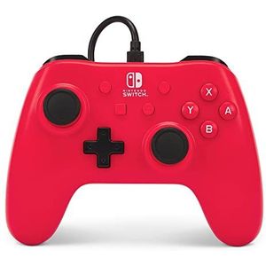 Bedrade controller voor Nintendo Switch – Framboos Rood