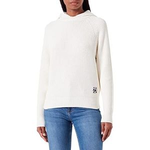 HUGO Dames Santaria Sweater, Open White110, XL