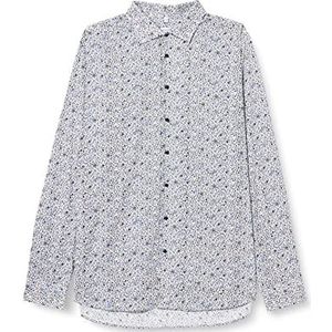 Seidensticker Men's Shaped Fit Overhemd met lange mouwen, groen, 39, groen, 39