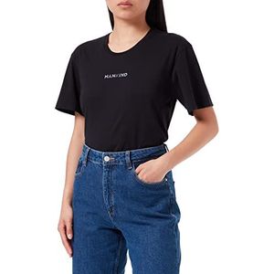 7 For All Mankind Dames Mankind Tee Cotton T-shirt, zwart, S