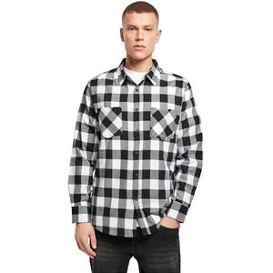 Build Your Brand - Checked Flanell Overhemd - Ruitpatroon - Lange Mouwen - 100% Katoen
