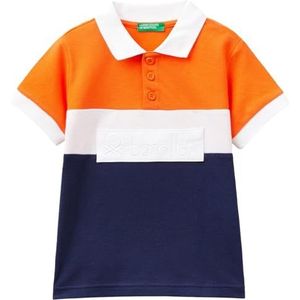 United Colors of Benetton Poloshirt voor kinderen en jongeren, Oranje, 2 anni