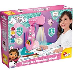 Lisciani - Gabby's Dollhouse - Tekenschool - LED Projector - Inclusief 4 Plaatjesschijven en Vellen