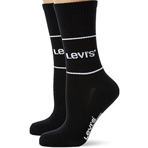 Levi's Uniseks korte sokken (set van 2), zwart, 35/38 EU