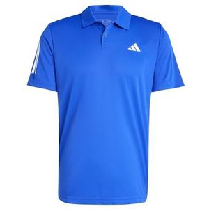 adidas Heren Club 3-Stripes Tennis Polo Shirt, Lucid Blue, M