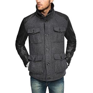 Esprit Met wolaandeel - regular fit herentrui - grijs - XXXL