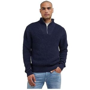 Lee Heren Half Zip Knit Sweater, zwart, L