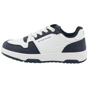 Tom Tailor Kids Jongens 9570100001 Sneakers, Wit Navy, 33 EU
