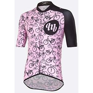 MB Wear Tricot Bike Pink Unisex volwassenen, zwart/roze, FR: L (maat fabrikant: L)