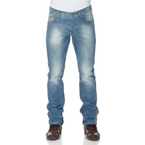 Cross Jeans Luigi Herenjeans (Straight Leg), blauw (flashed light usd), 34W x 32L