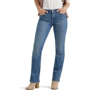 Lee Dames Flex Motion Regular Fit Bootcut Jean - blauw - S