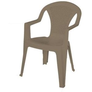 ARETA s.r.l. (ARE) - Taupe fauteuil Ischia 57 x 58,5 x 81,5 cm, ARE122