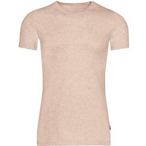trigema T-shirt van katoen-elastaan, zandmelange, XS