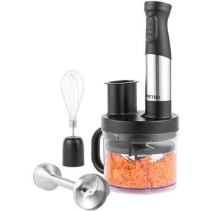 Petra PT5877VDE 5 in 1 Electric Blender Set – Compact Food Chopper, Immersion Stick Blender, Whisk, Blend, Chop, Slice, and Shred, 1.2L BPA-Free Chopping Bowl, 2 Speed Settings, Stainless Steel Blades