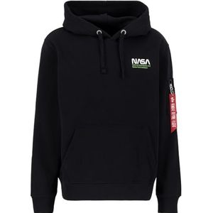 Alpha Industries Skylab NASA Hoody Sweat met capuchon voor heren Black/Green