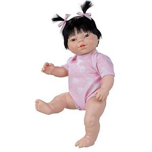 Berjuan - Newborn 38 cm meisjespop ASIATICA met kleding, meerkleurig (17061)