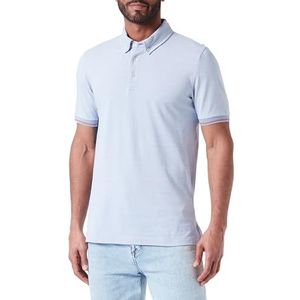 Geox Heren M Polo Polo FADE Denim/Brill WHT_XXL, vervagen denim/brill wht, XXL