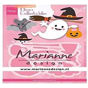 Marianne Design COL1473 Collectables, Halloween, voor gedetailleerde stansvormen en reliëfdetails in papierhandwerk, roze, één maat