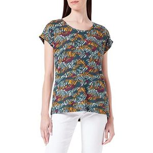 Camel Active Womenswear T-shirt voor dames, Camouflage Multicolo, M