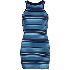 Superdry Vintage Stripe Racer jurk voor dames, Tonal Blue Stripe, 32