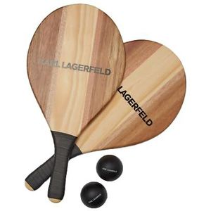 KARL LAGERFELD Beach Games, Black Natural, zwart, Eén maat