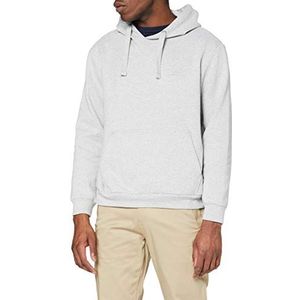 Iron Mountain Mens zachte fleece pullover capuchon hoodie, teruggewonnen garen Eco vriendelijke top, lichtgrijs mergel, medium
