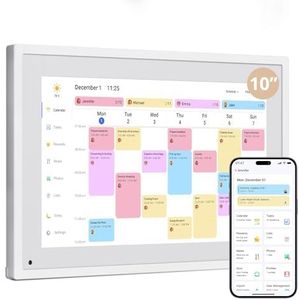 Dragon Touch - Digitale Kalender - Wit - 10,1 inch - 32 GB Geheugen