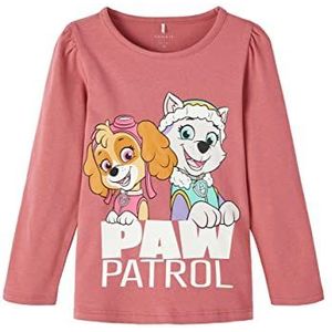 NAME IT Baby Girls NMFNOMI PAWPATROL LS TOP NOOS CPLG shirt met lange mouwen, mauvewood, 86, Mauvewood, 86 cm