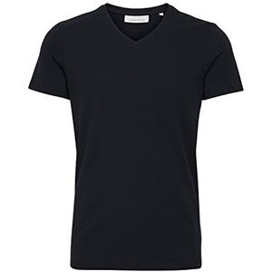 CASUAL FRIDAY CFLincoln T-shirt voor heren, V-hals, korte mouwen, slim fit, zwart (50003), M