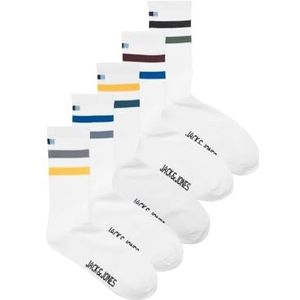 JACBRADEY TENNIS SOCKS 5 PACK, White/Pack:White White - White - White, One Size