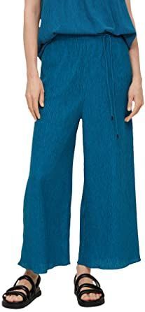 s.Oliver - Culottes - Crinkle-effect - Met Strikceintuur - Hoge Taille